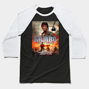 Rambo Artwork print Baseball T-Shirt